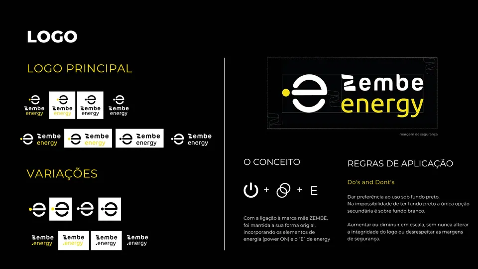 Brand kit da Zembe Energy — logótipo