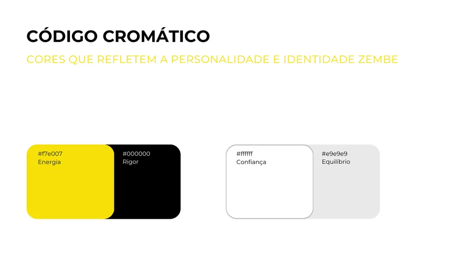 Brand kit da Zembe Energy — código cromático