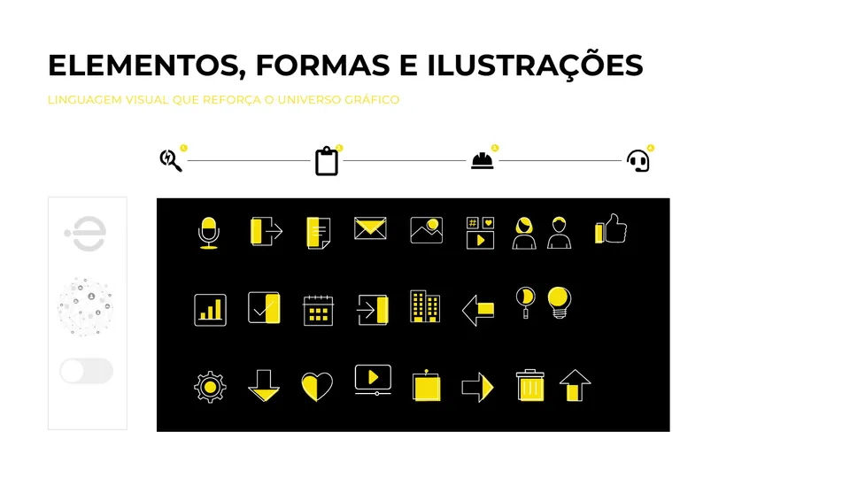 Brand kit da Zembe Energy — elementos, formas e ilustrações