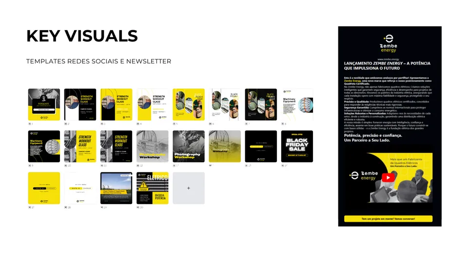 Brand kit da Zembe Energy — key visuals