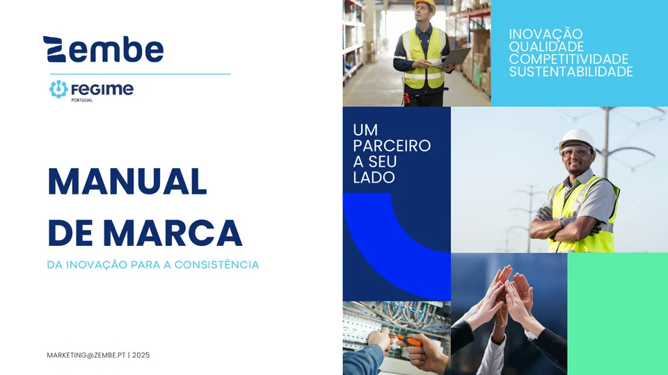 Manual de marca da Zembe — capa